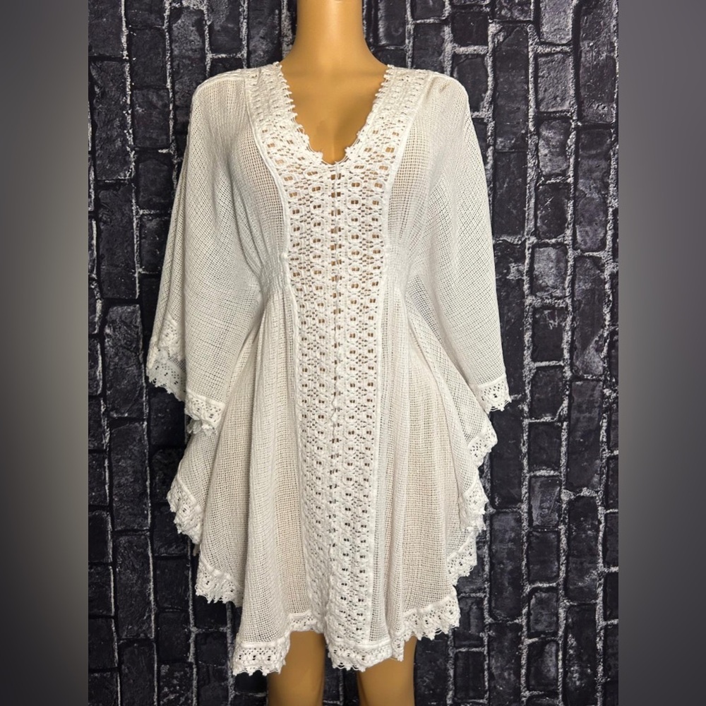 Cotton Natural White Crochet Top